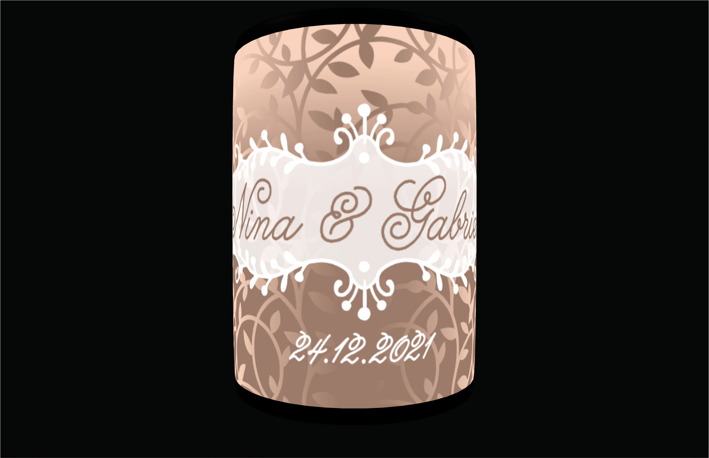 Full Colour Sublimated Wedding Stubby Holder / Can Cooler - Quantity of 20 - Design 84