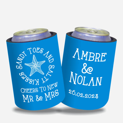 Personalised Wedding Stubby Holders  - Quantity 20 - #8 - FREE SHIPPING