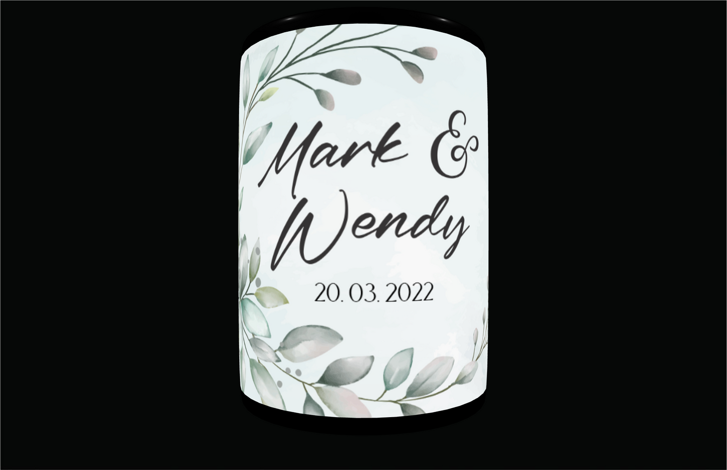 Full Colour Sublimated Wedding Stubby Holder / Can Cooler - Quantity of 20 - Design 94