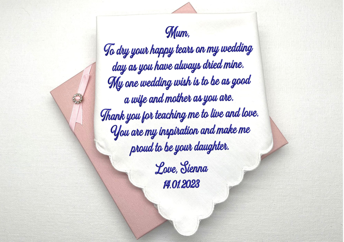 Embroidered Wedding Handkerchiefs #72