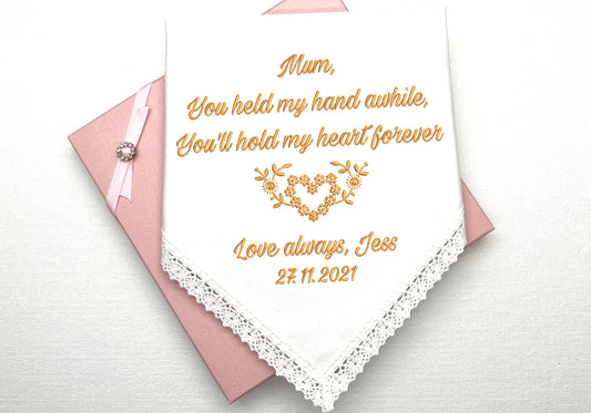 Embroidered Wedding Handkerchiefs #011