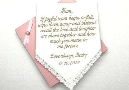 Wedding Gift Handkerchiefs