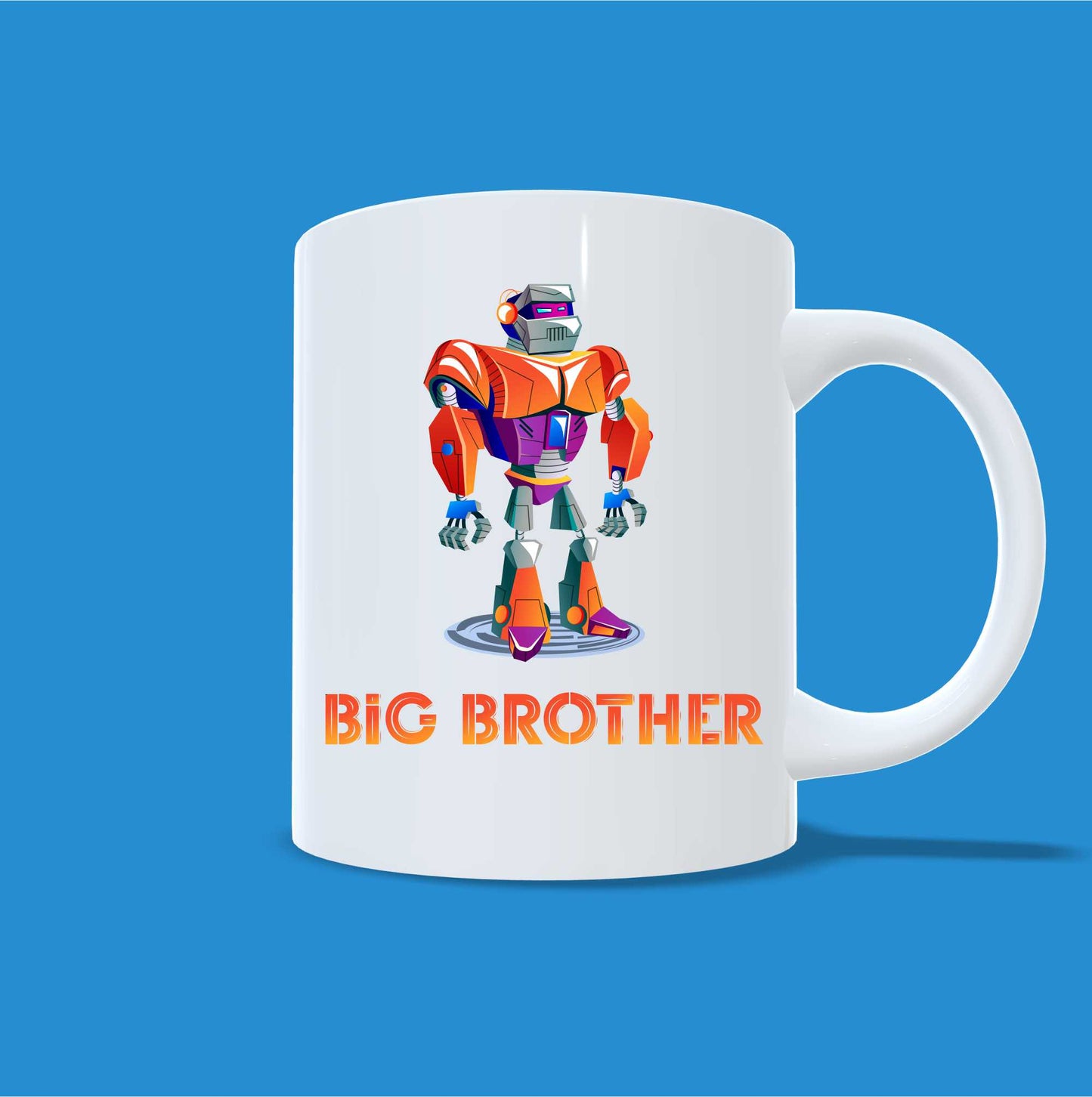 Robot Big Brother Little Brother T-shirt for Boys - #215