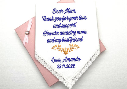 Embroidered Wedding Handkerchiefs #26