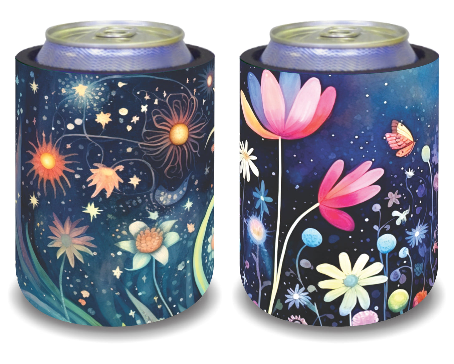 Stubby Holders for home. Set of 6. Full colour stubby holders. Floral design. #126