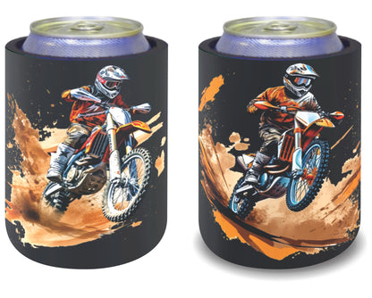 Stubby Holders for home. Set of 6. Full colour stubby holders. Motorcross bikes. 