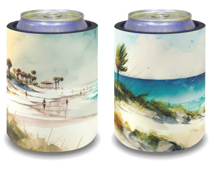 Stubby Holders for home. Set of 6. Full colour stubby holders. Vintage Ocean design #036