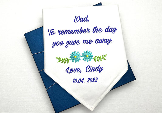 Embroidered Wedding Handkerchiefs #004