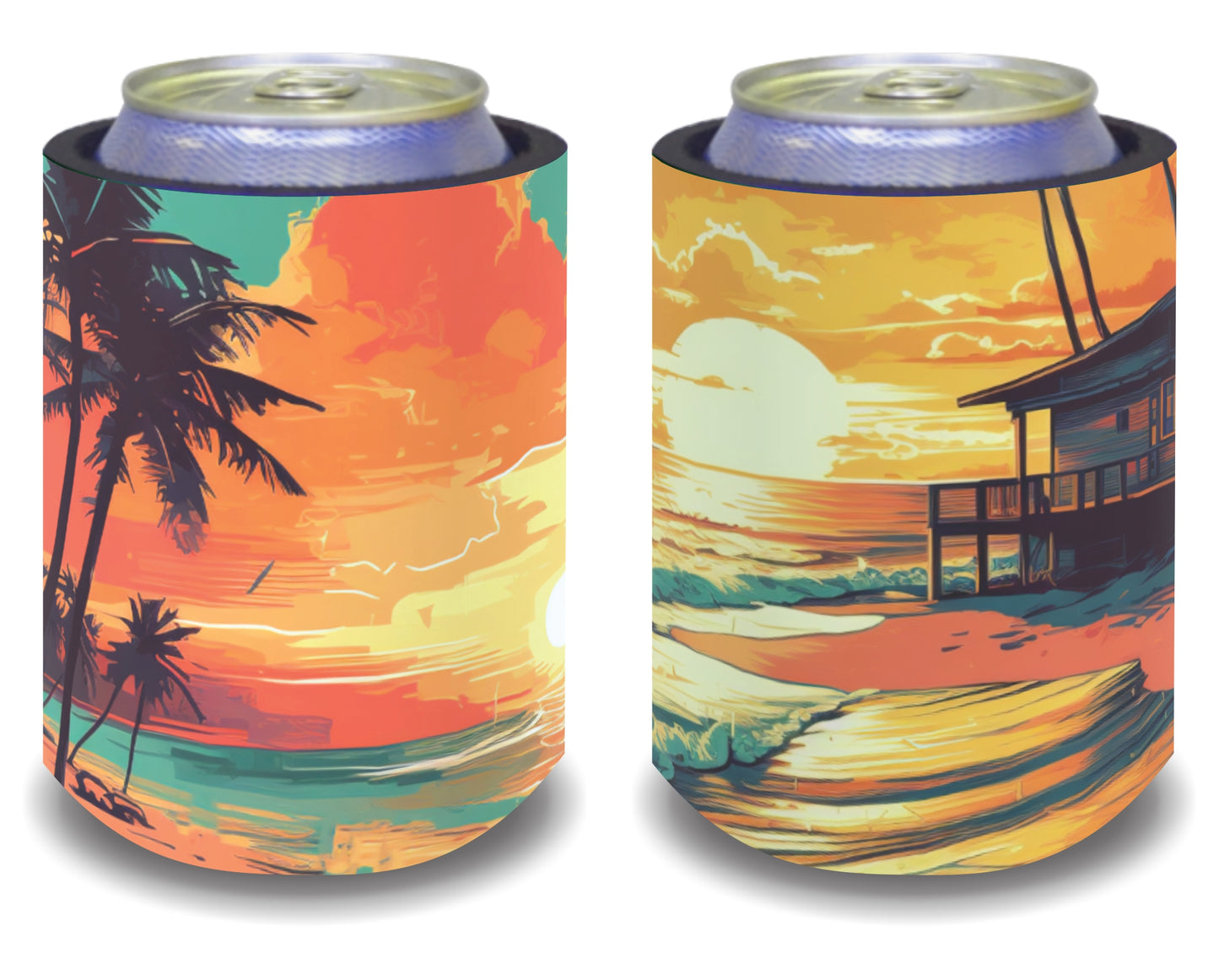 Stubby Holders for home. Set of 6. Full colour stubby holders. #028