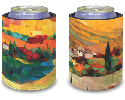 Stubby Holders for home. Set of 6. Full colour stubby holders. Italian Tuscany Designs. #039