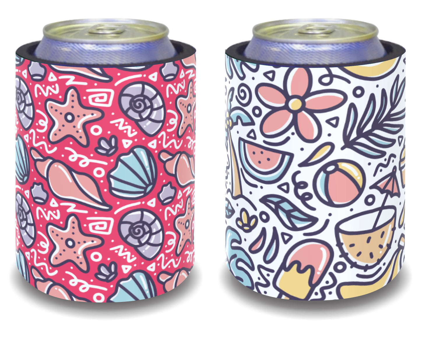 Stubby Holders for home. Set of 6. Full colour stubby holders. #009