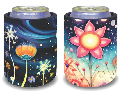 Stubby Holders for home. Set of 6. Full colour stubby holders. Floral design. #126