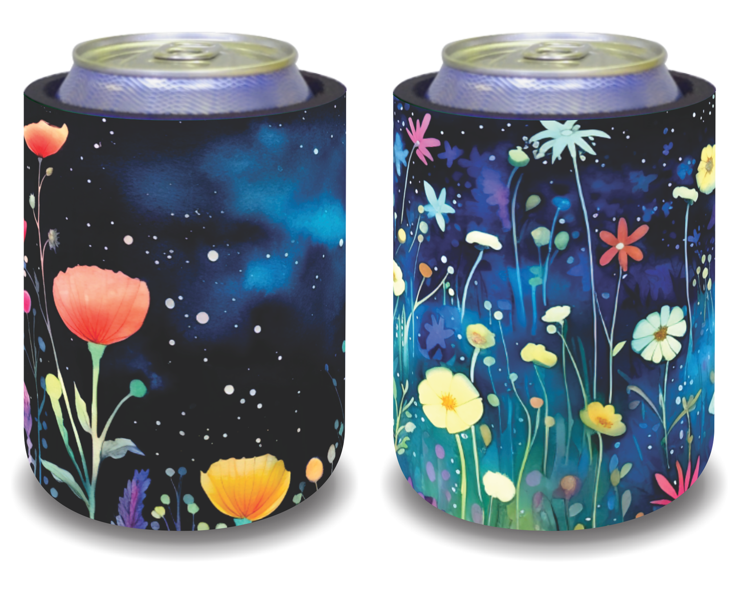 Stubby Holders for home. Set of 6. Full colour stubby holders. Floral design. #090