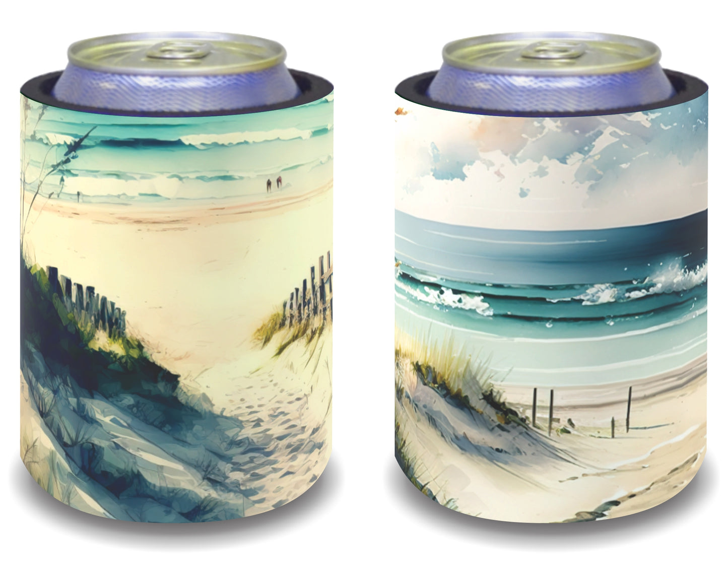 Stubby Holders for home. Set of 6. Full colour stubby holders. Vintage Ocean design #036