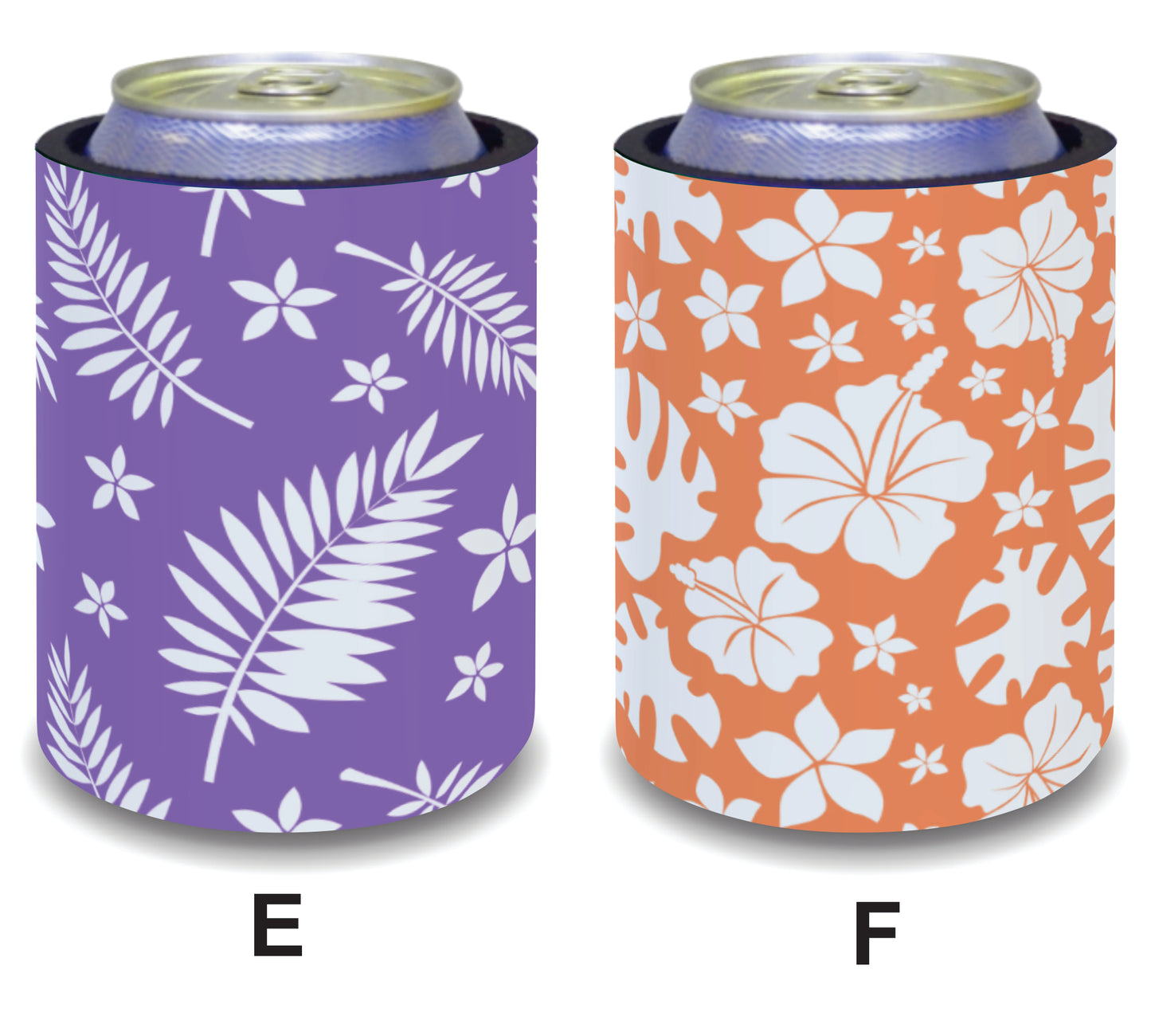 #097 Stubby Holders for home. Set of 2. Full colour stubby holders. Colorful Tropical Theme.