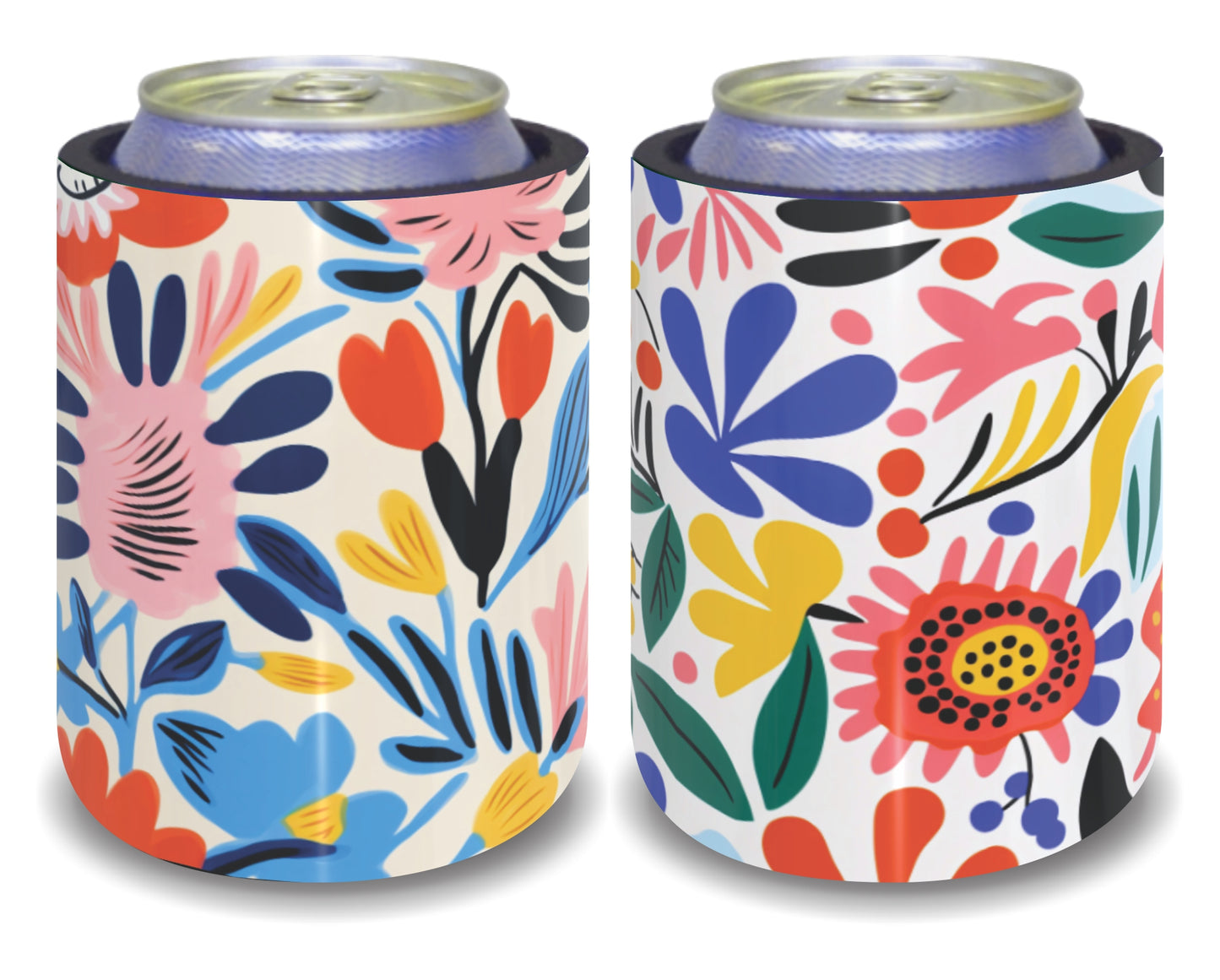 Stubby Holders for home. Set of 6. Full colour stubby holders. Floral design. #208