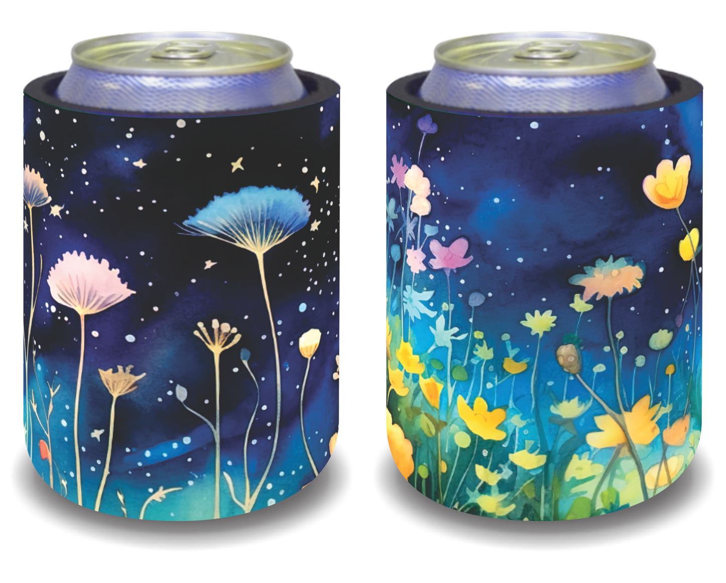 Stubby Holders for home. Set of 6. Full colour stubby holders. Floral design. #090