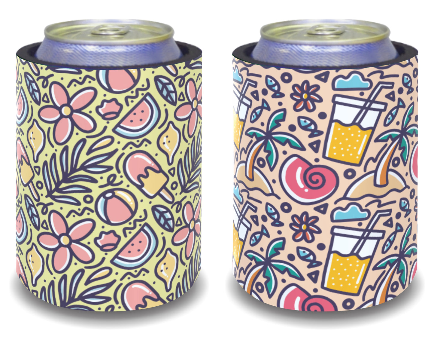 Stubby Holders for home. Set of 6. Full colour stubby holders. #009