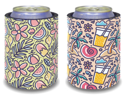 Stubby Holders for home. Set of 6. Full colour stubby holders. #009