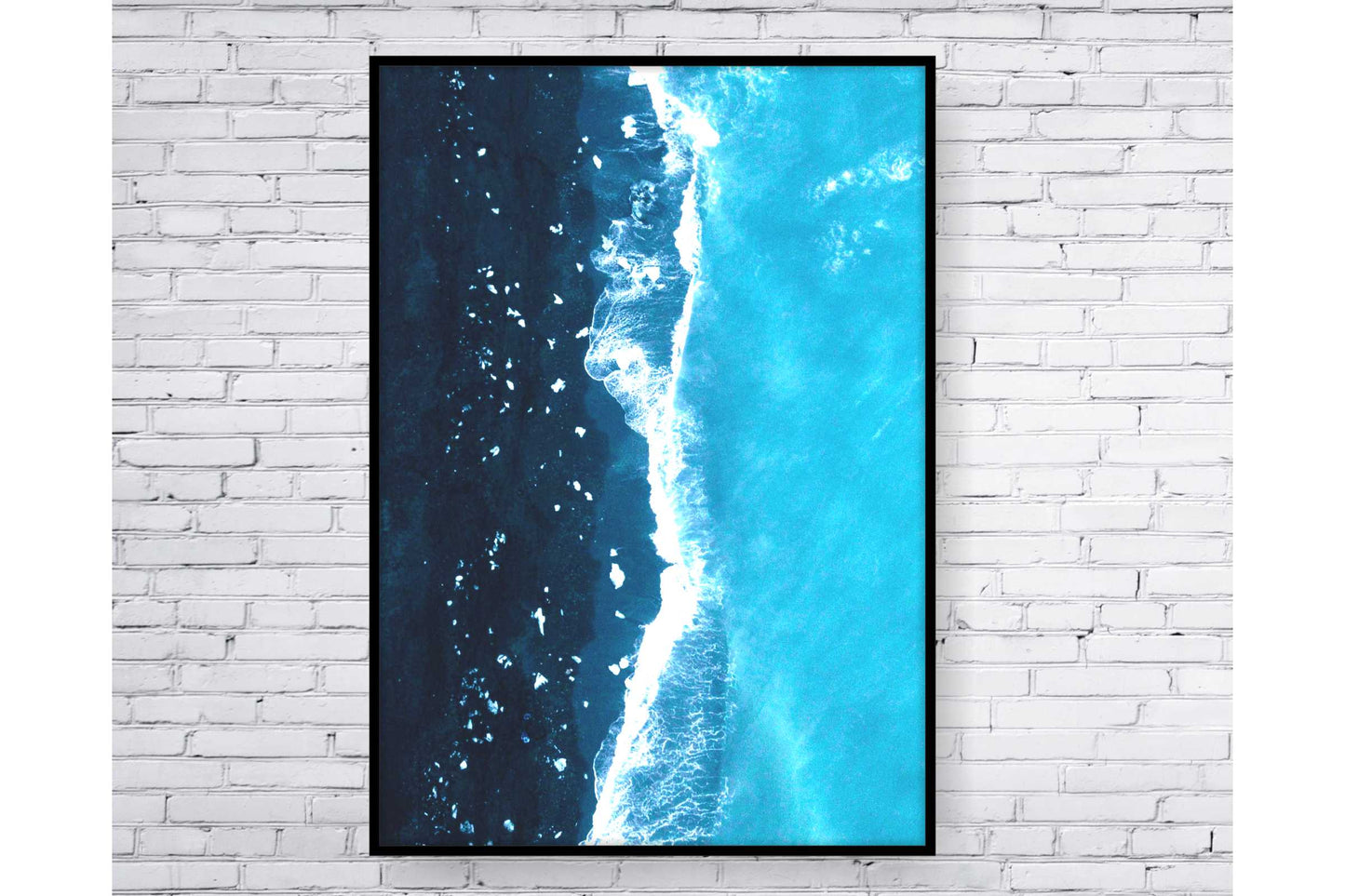 Set of 3 prints. Beach Ocean Wall Art. Watercolor Beach Prints.  Ocean Prints. Size A4. #0076