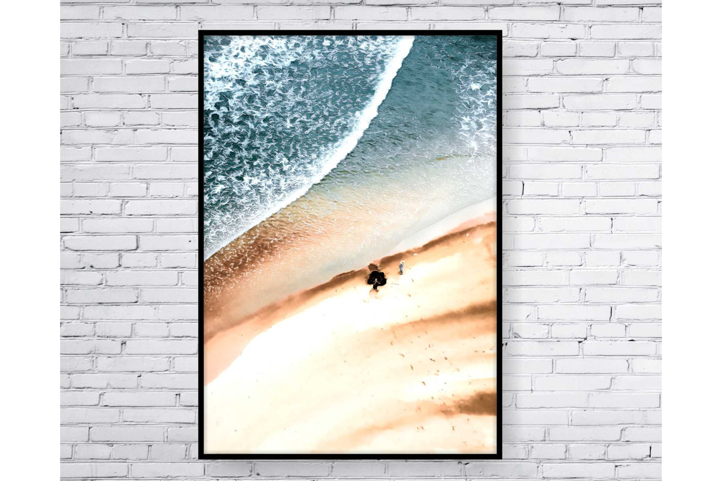 Set of 3 prints. Beach Ocean Wall Art. Watercolor Beach Prints.  Ocean Prints. Size A4. #0103