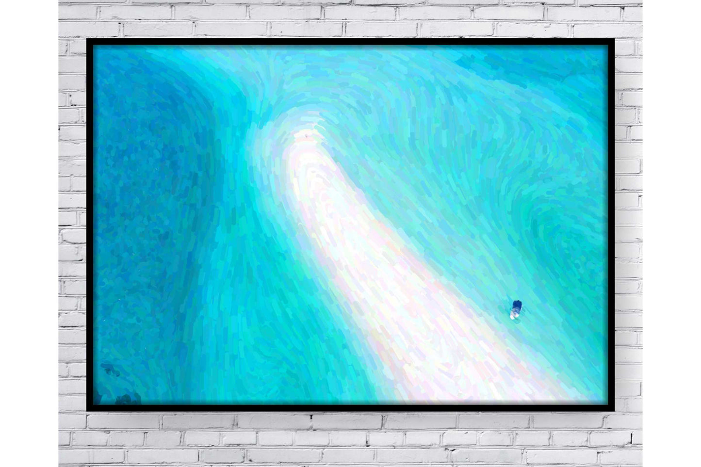 Beach Ocean Wall Art. Beach Prints. Artistic Watercolour beach print. Tropical Ocean Prints. Size A4. #0176