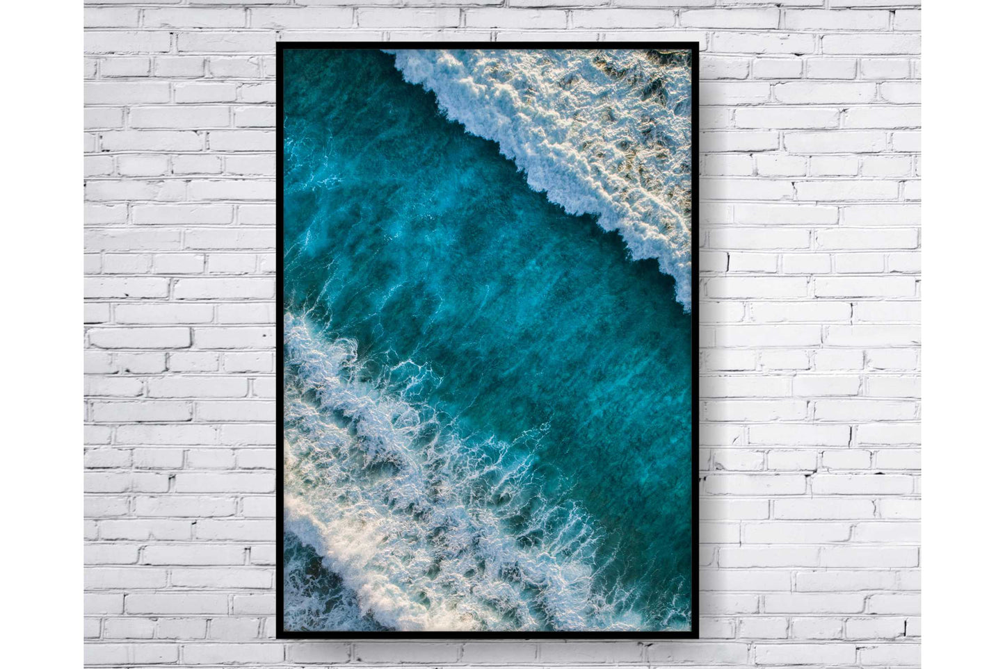 Set of 3 prints. Beach Ocean Wall Art. Watercolor Ocean Waves Prints. Size A4. #0248