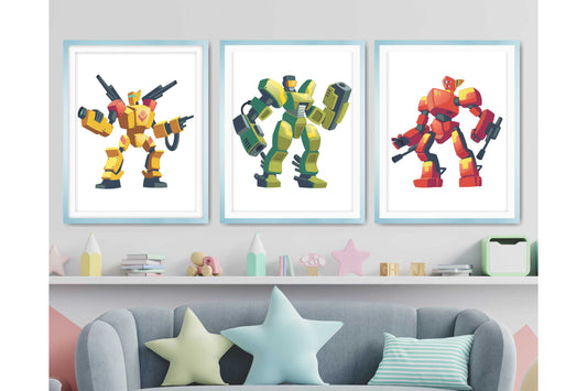 Wall Art Print for Boys Room Transformers