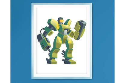 Wall Art Print for Boys Room Transformers