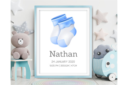 Wall Art Prints For Boys Room. Personalized baby boy print