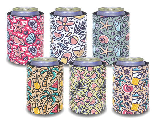 #009 Stubby Holders for home. Set of 6. Full colour stubby holders.