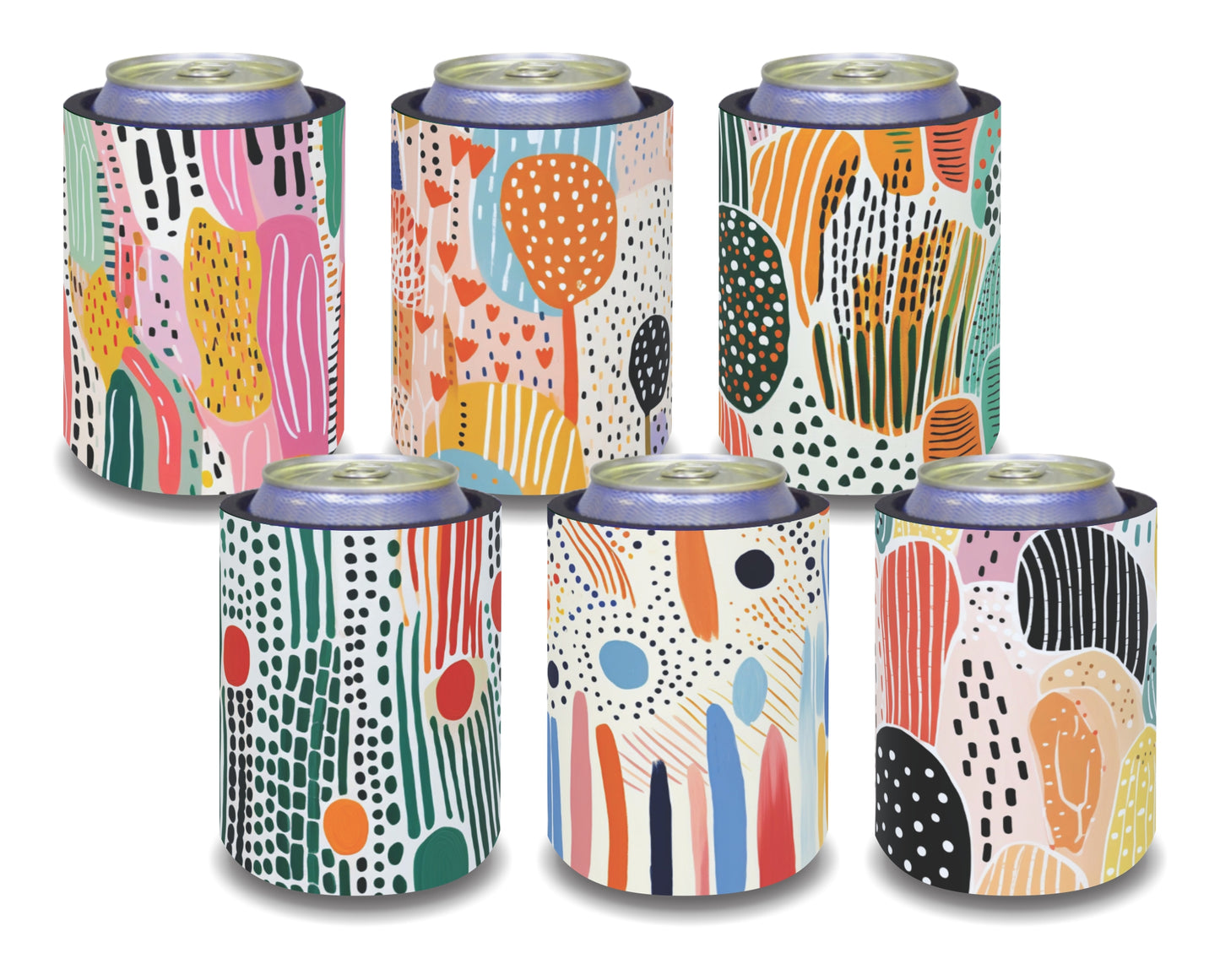 Stubby Holders for home. Set of 6. Full colour stubby holders. #023