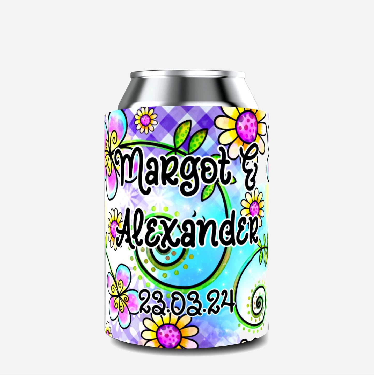  Full Colour Wedding Stubby Holder 