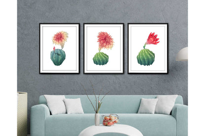 Floral and tropical floral wall art prints.