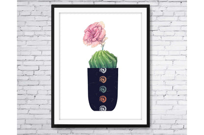 Floral and tropical floral wall art prints.