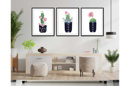 Floral and tropical floral wall art prints.