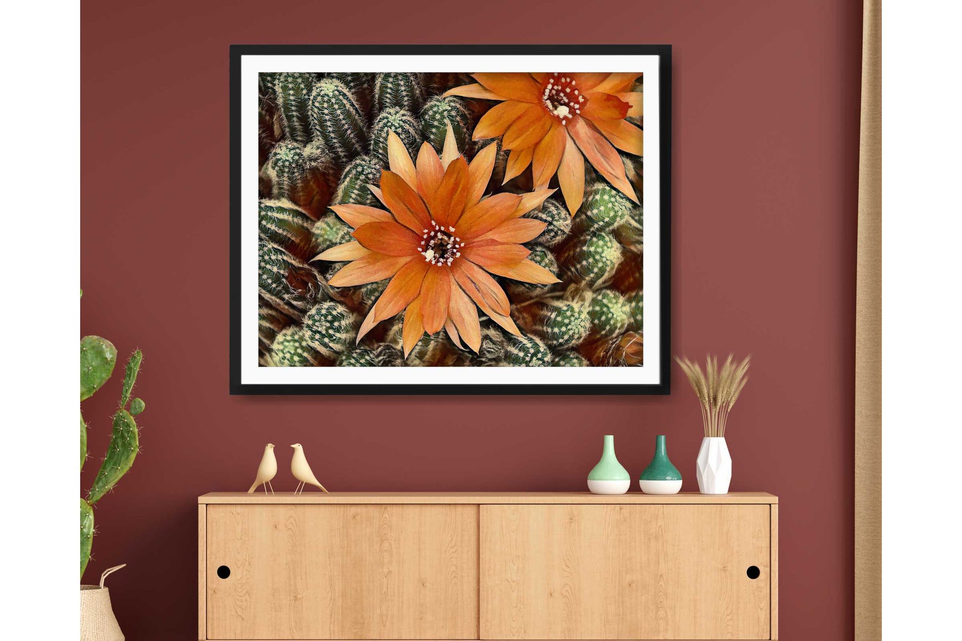 Floral and tropical floral wall art prints.