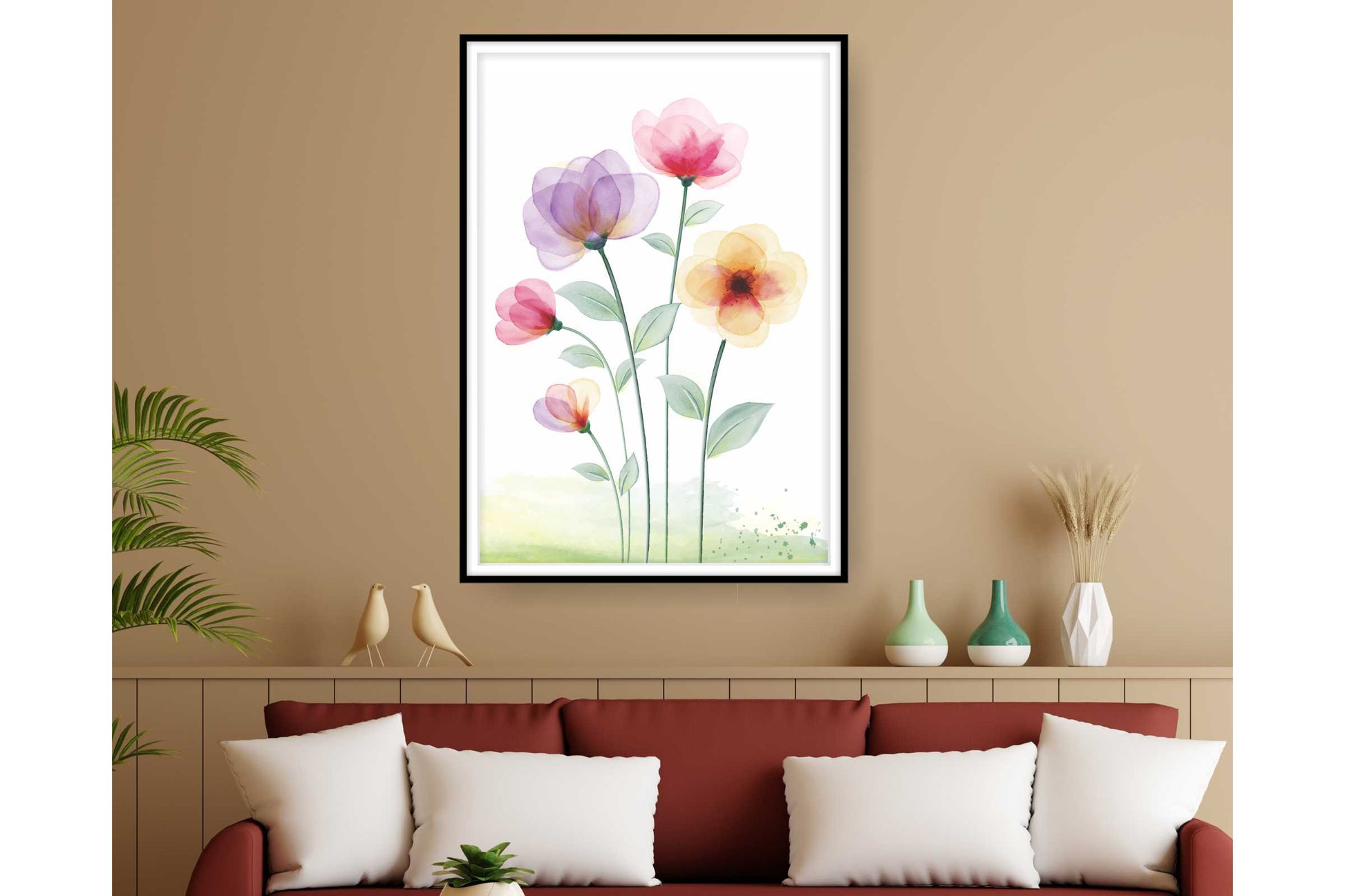 Floral and tropical wall art. Floral and tropical wall prints