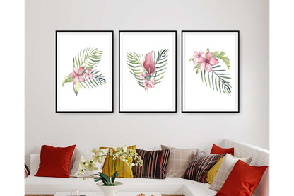 Floral and tropical wall art. Floral and tropical wall prints