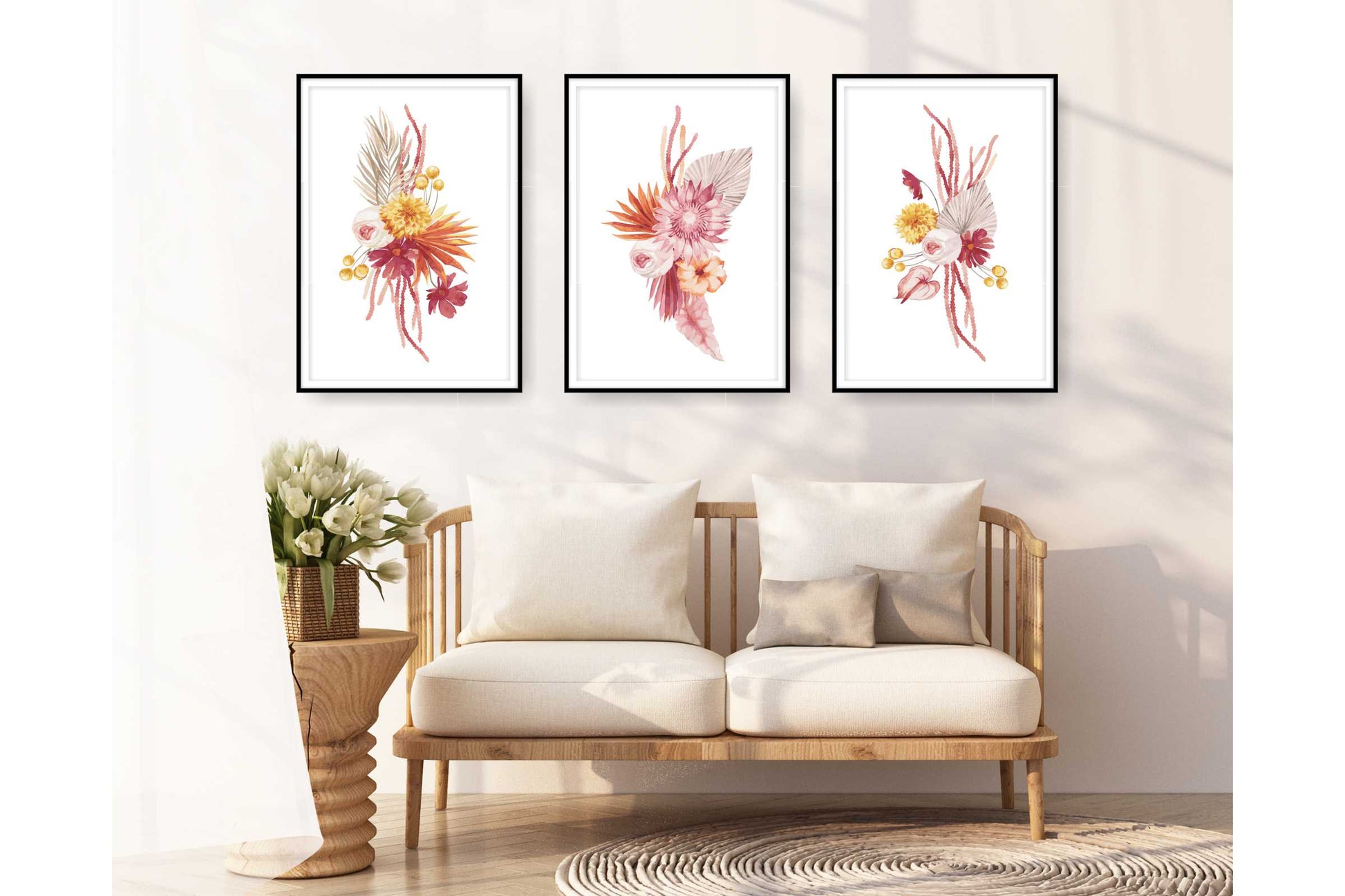 Floral and tropical wall art. Floral and tropical wall prints