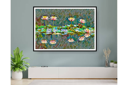 Floral and tropical wall art. Floral and tropical wall prints. Size A4. #FLO 036