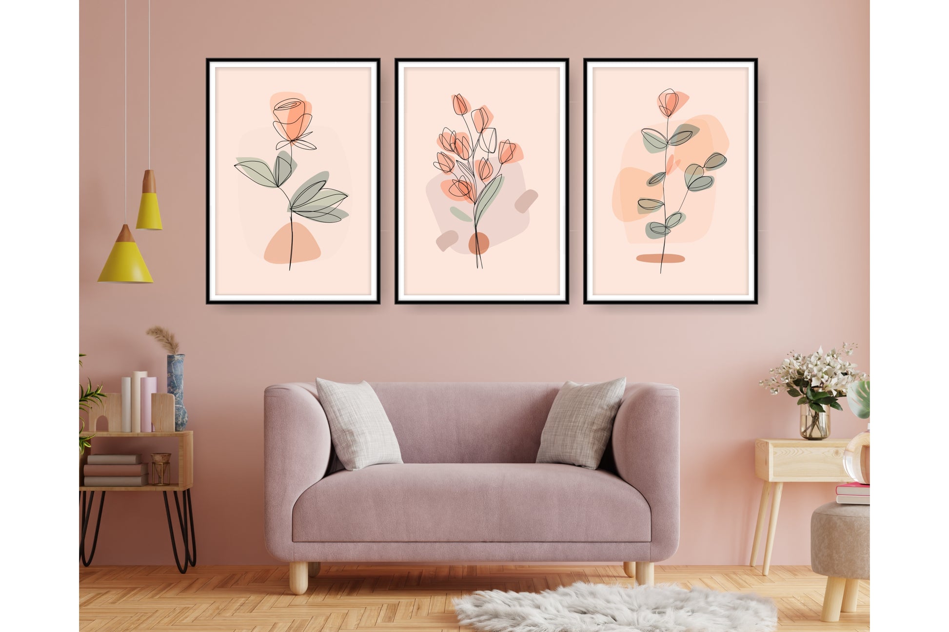 Floral and tropical floral wall art. Floral and tropical floral prints.