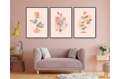 Floral and tropical floral wall art. Floral and tropical floral prints.