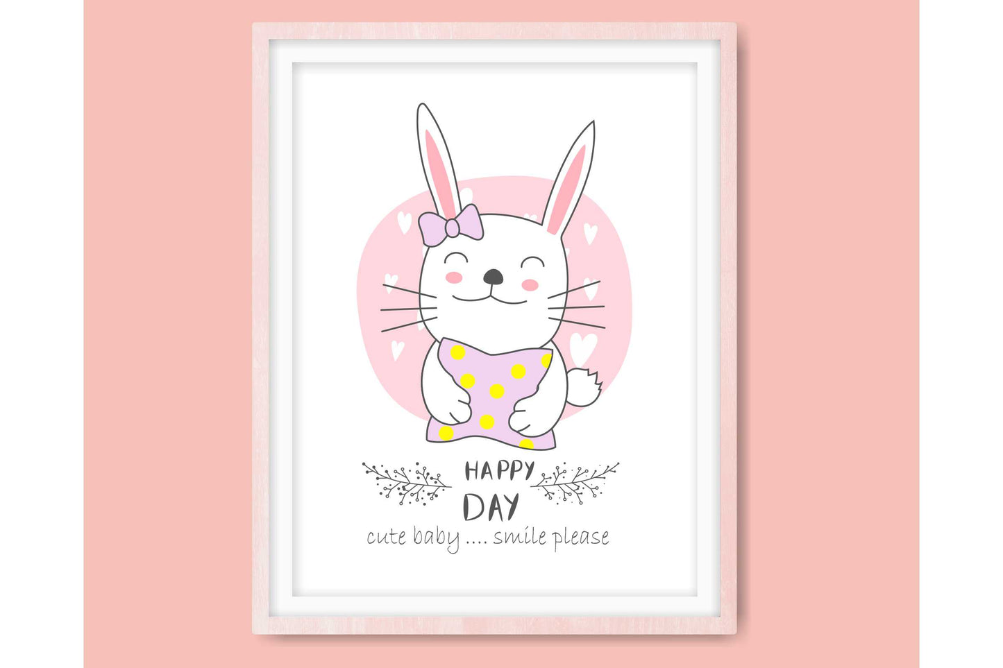 Wall Art Prints For Girls Room. Cartoon Baby Animals