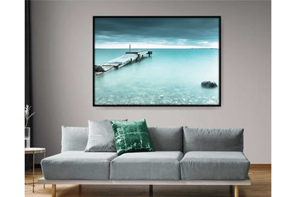 Pastel Colours Wall Art. Pastel Print. Neutral Wall Decor Poster Print. Serene beach scene. A4 Size.#003