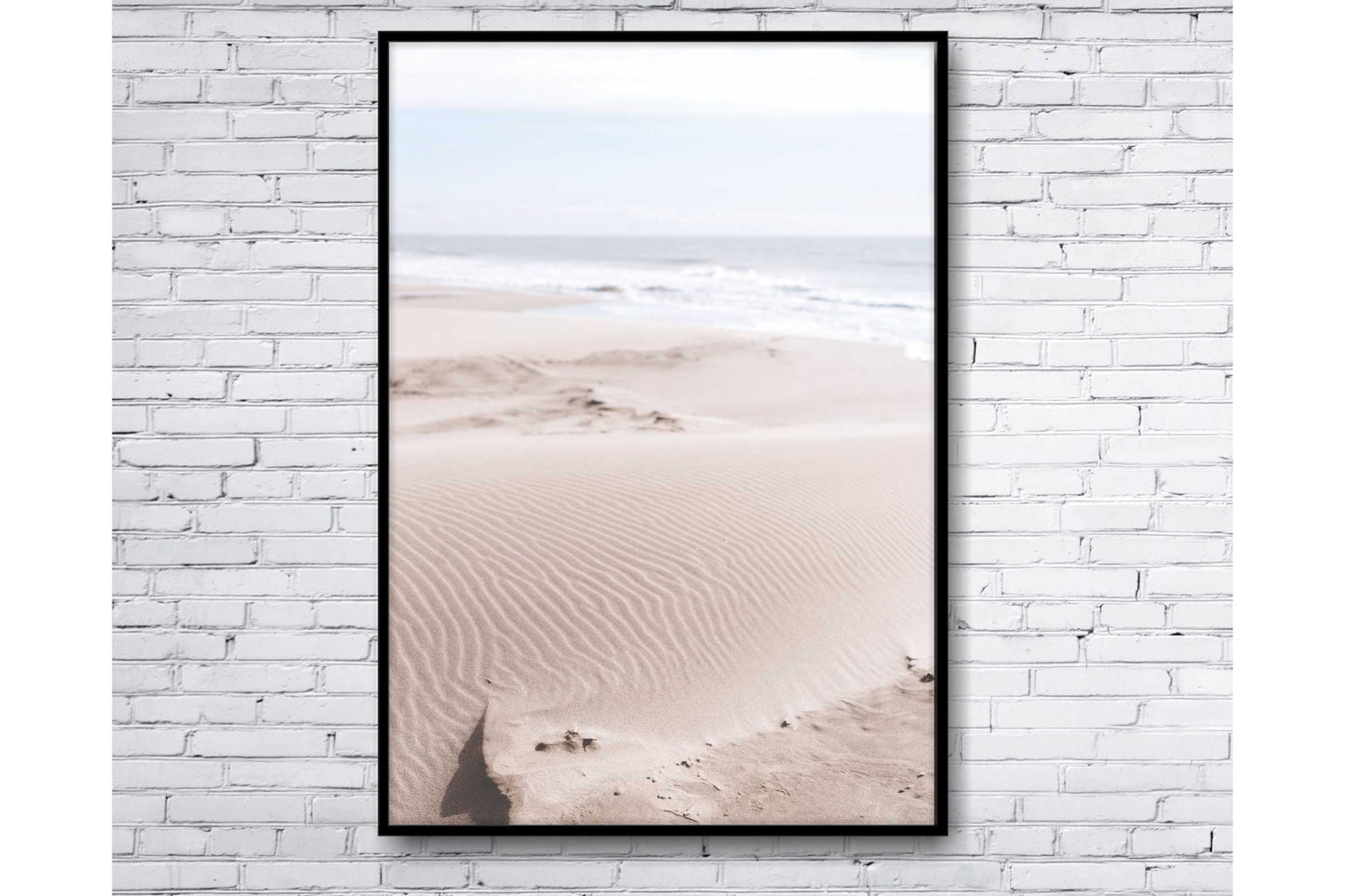 Pastel Colours Wall Art. Coastal scene. Serene beach scene. Set of 3 prints. A4 Size. #002