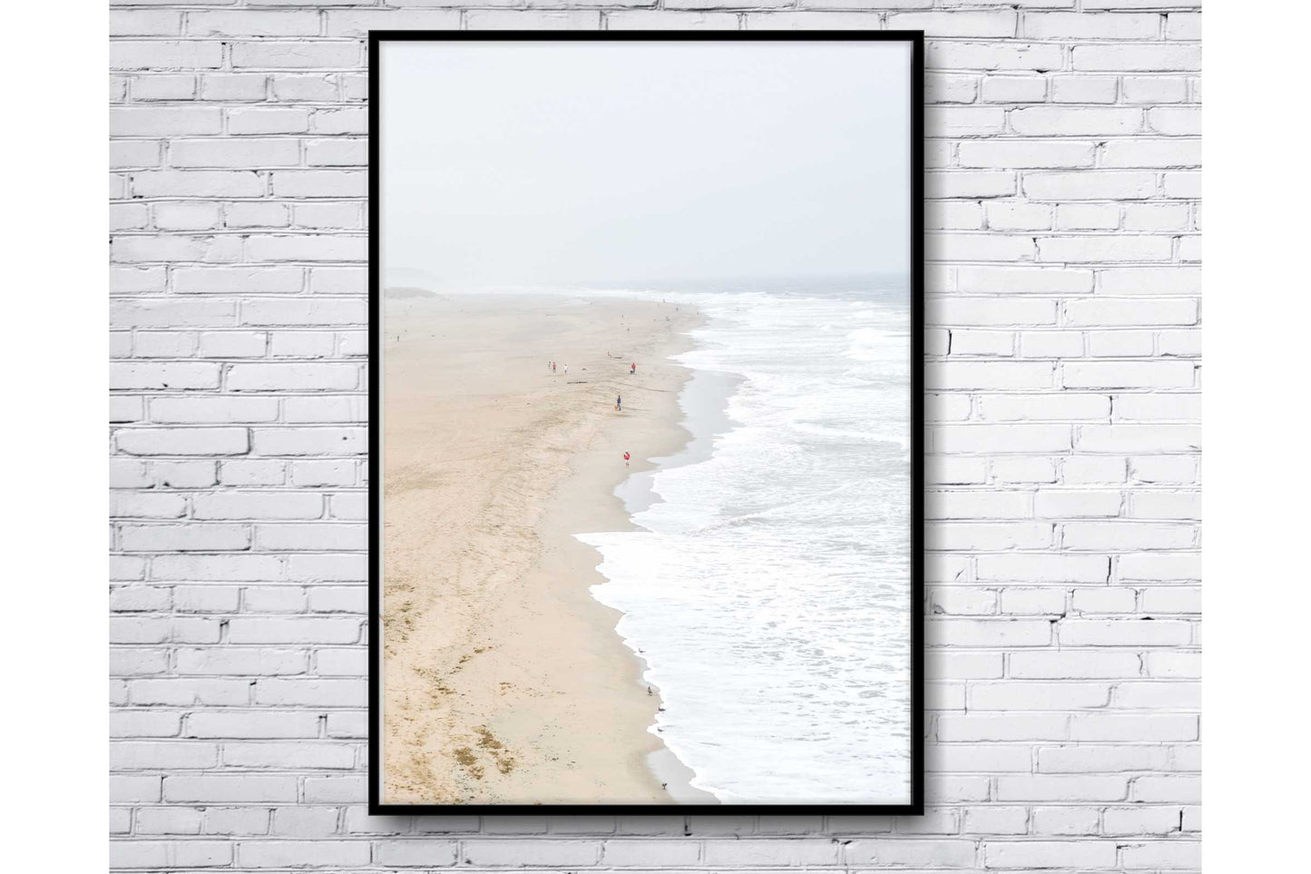 Pastel Sandy Colours Wall Art. Coastal scene. Sleappy coastal willage.Serene beach scene. Set of 3 prints. A4 Size. #007