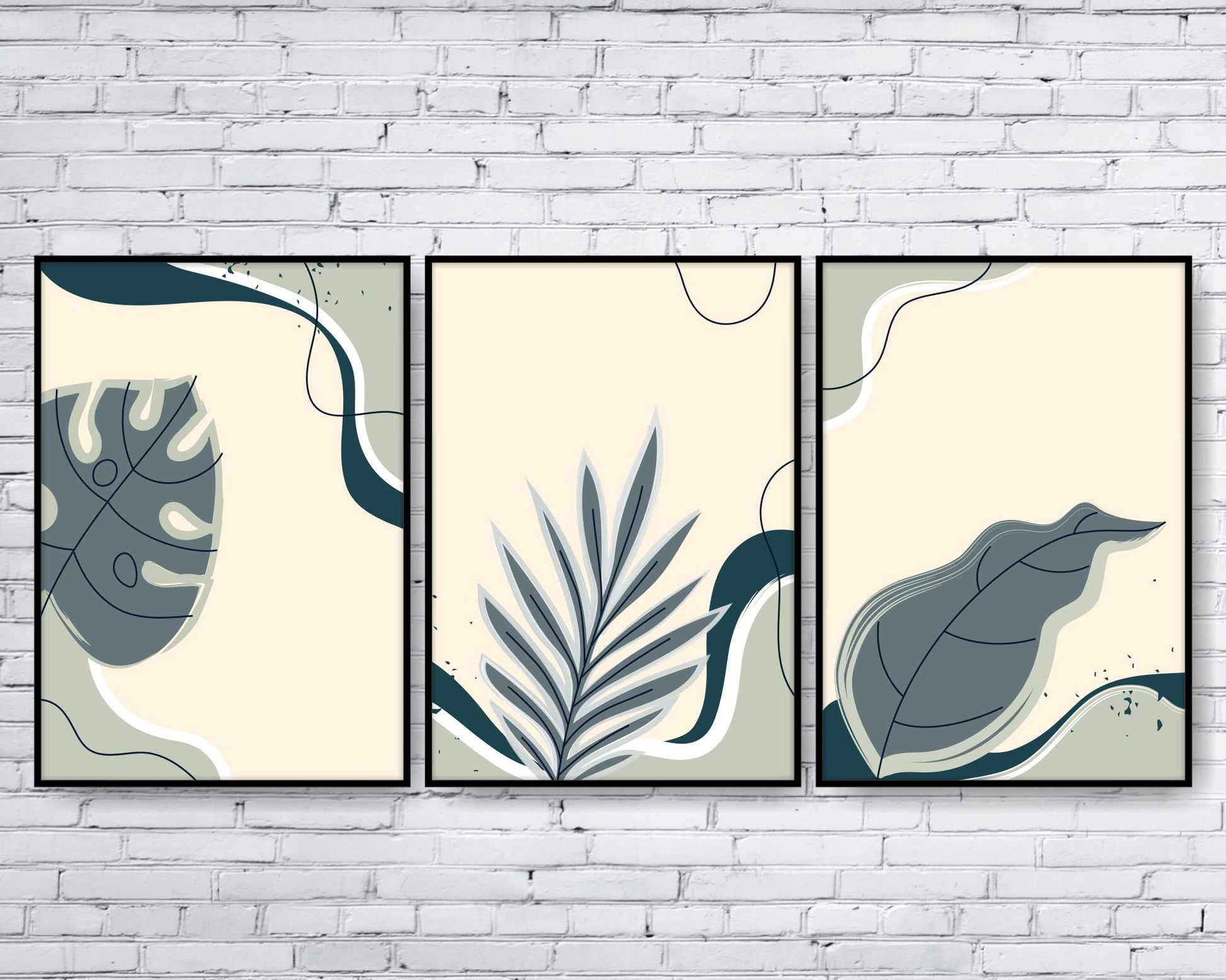 Floral and tropical floral wall art.