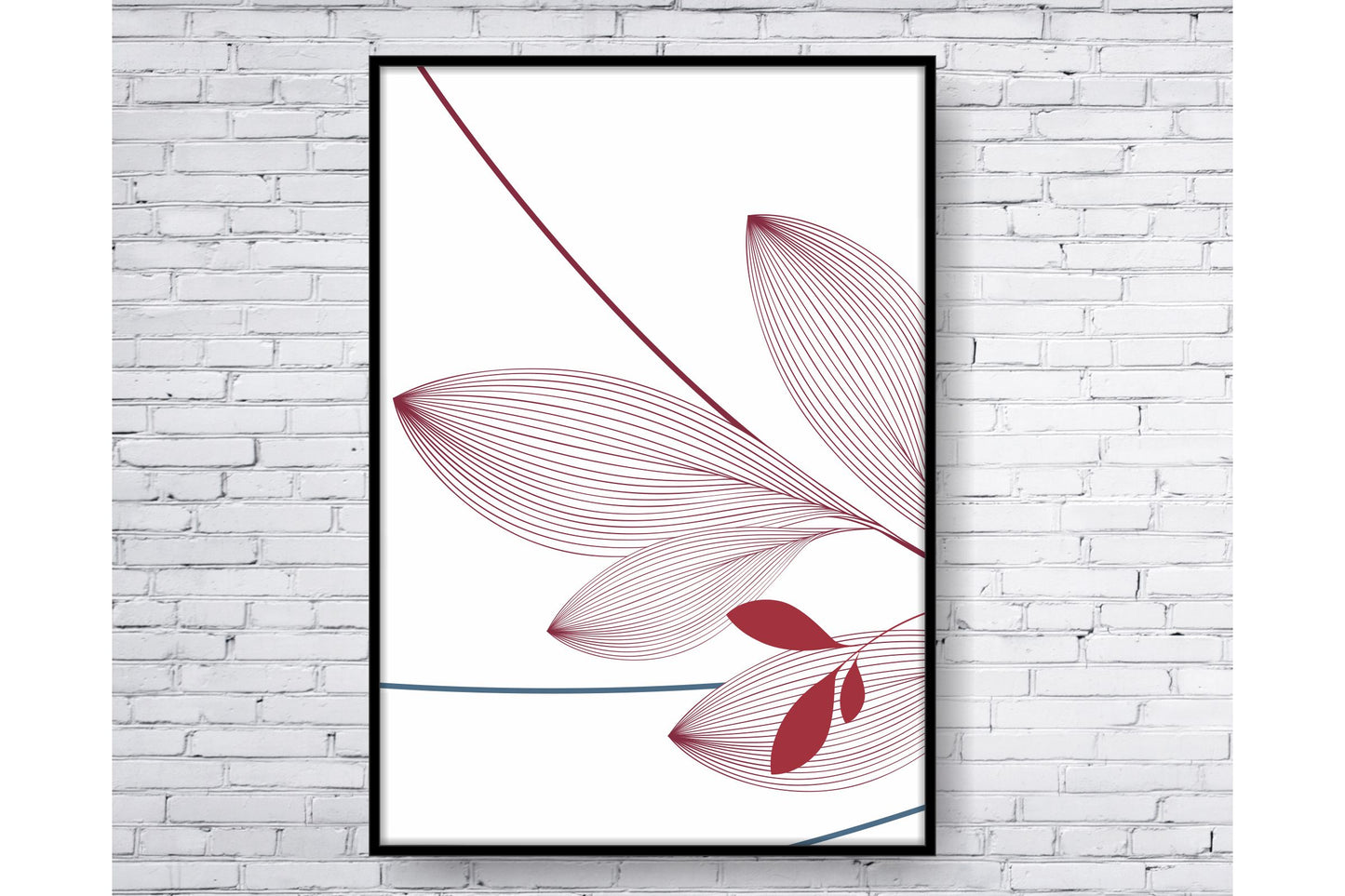 Floral and tropical floral wall art. Tropical leavs print.