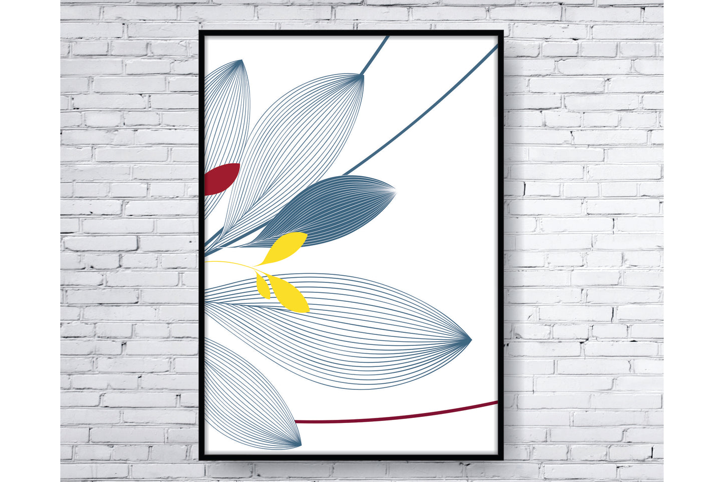 Floral and tropical floral wall art. Tropical leavs print.